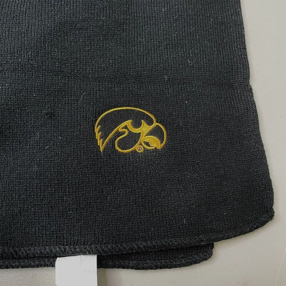 Iowa Hawkeyes Black Gold Embroidered‎ Logo 60